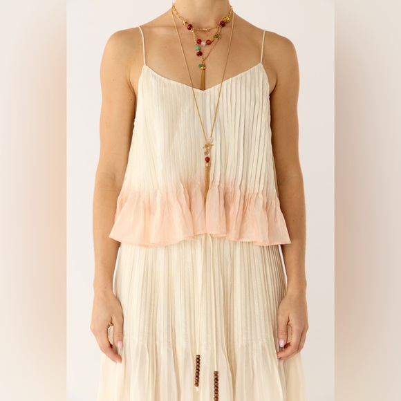 Flannel OTTAVIA SILK DIP-DYE cami and skirt sz XS/S - Picture 6 of 11